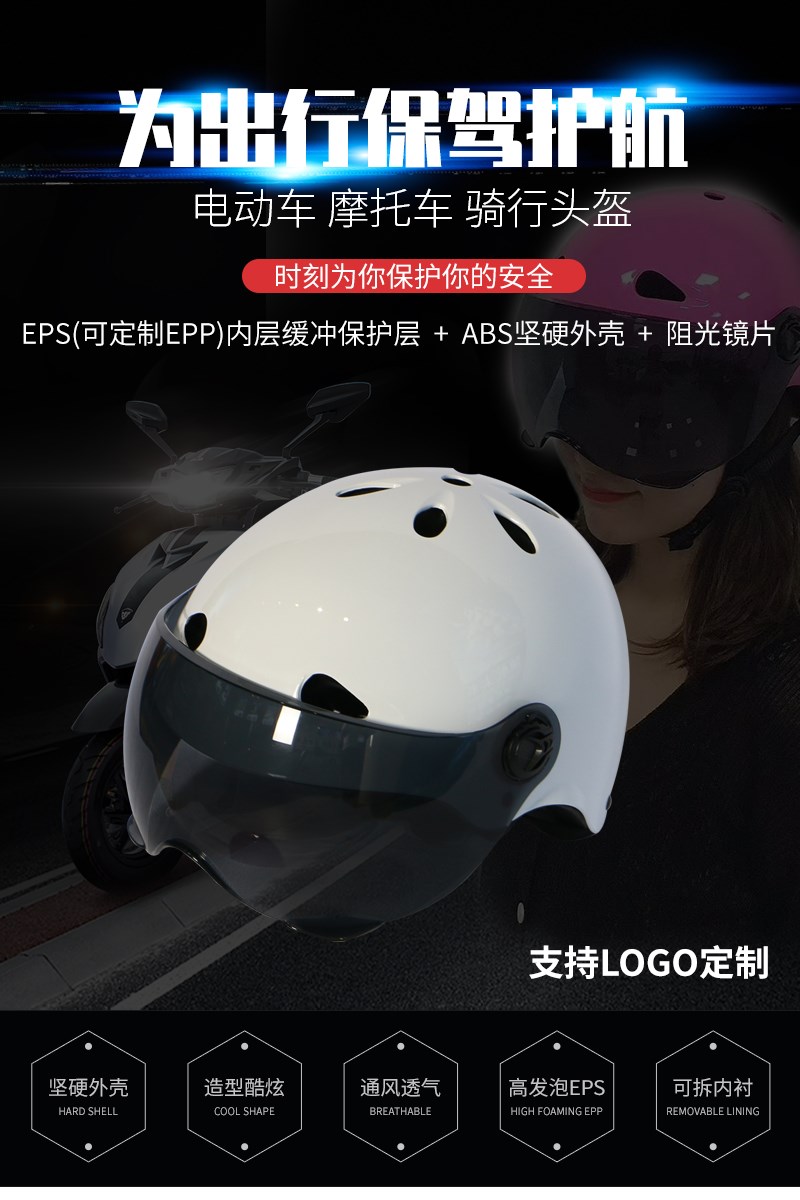 電動(dòng)車(chē)摩托車(chē)騎行頭盔